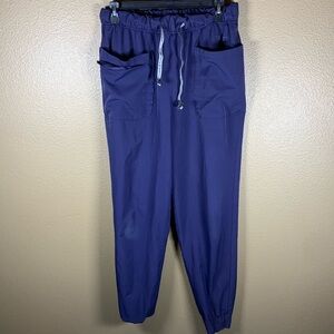 Navy Blue Scrub Pants by Cuddle Duds Brand